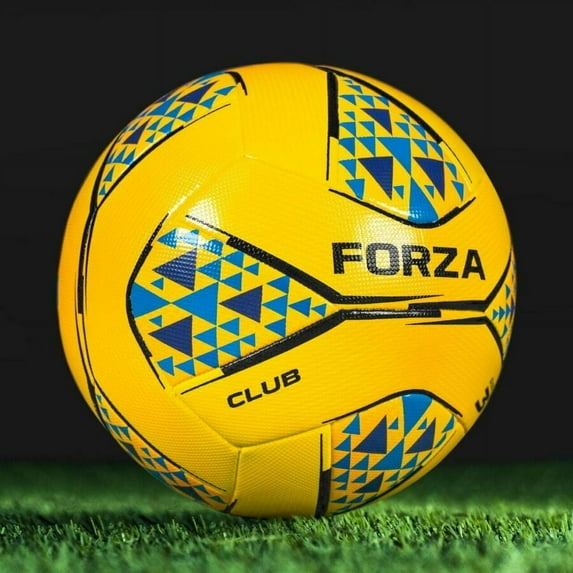 FORZA Club Soccer Ball | Durable Training Match Ball with Hybrid PU Construction for Procision Control and Long Lasting Performance - Mulitple Sizes & Colors