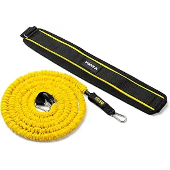 FORZA Defensive Unit Trainer | Soccer Defensive Shape Training Aid - Adjustable Belt & Resistance Bungee System for Tactical Coaching, Communication & Team Movement Drills