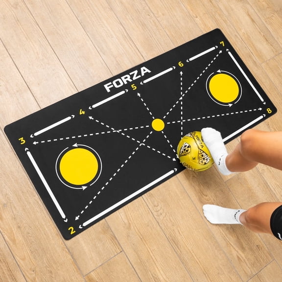 FORZA Elite Soccer Control Mat 51in x 24in PVC Training Mat with Directional Arrows & Non-Slip Base Improve Footwork, Passing Accuracy & Ball Control
