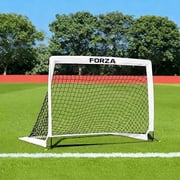 FORZA Square Pop-Up Soccer Goal [6 Sizes] | Portable Goal Posts for Shooting Practice - Pop-Up in Minutes | Single or Pair of Goals