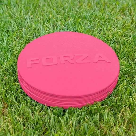 FORZA Flat Disc Markers | Colored Markers for Soccer Training & Outdoor Play - Mini & Standard Size Options