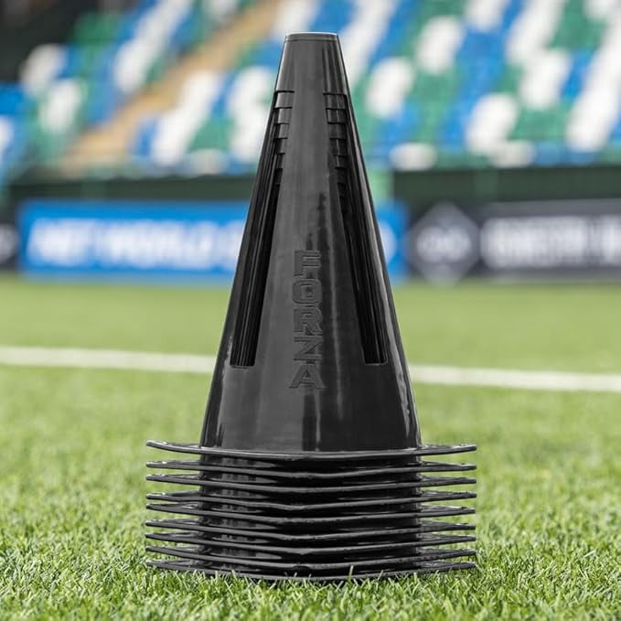 FORZA Flexi Training Cones (10 Pack) – Flexible, Durable Agility Cones for Sports Training & Drills, Available in Multiple Colors