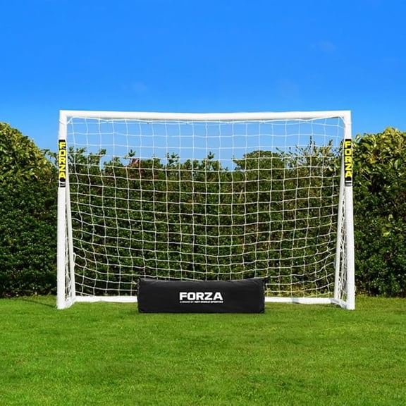 FORZA Futsal Soccer Goal [10ft x 6.5ft] - The World’s #1 Futsal Goal! | 100% UK-Made, 5 Min Setup, Unbreakable Goalpost + Target & Ball Bundle - Buy FORZA, Play Forever!
