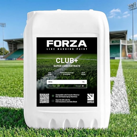 FORZA Grass Field Line Marking Paint Concentrates [Club & Club+] | 2.64GL - 33lbs | Premium Grade, Weather-Resistant Formula - Compatible with Wheel & Spray Machines - Pack of 1, 3, 5