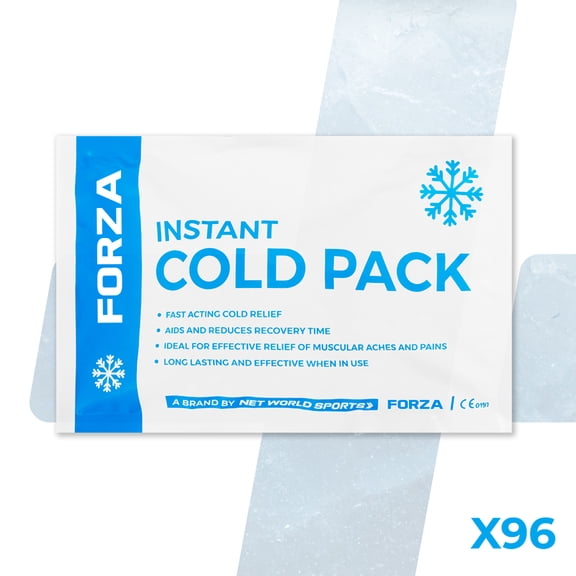 FORZA Instant Ice Pack for Sports Injuries | Single Use Cold Compress for Pain Relief and Swelling Reduction