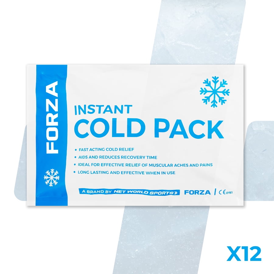FORZA Instant Ice Pack for Sports Injuries | Single Use Cold Compress for Pain Relief and Swelling Reduction