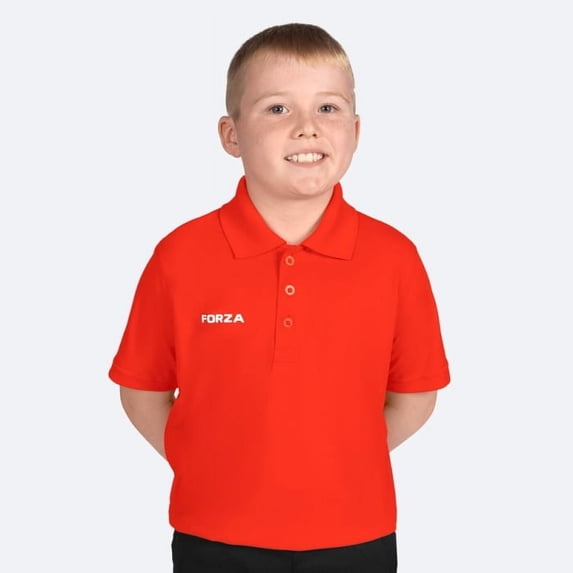 FORZA Kids’ Sports Polo Shirt (Ages 5 – 10) – Quick-Drying & Short Sleeves (4 Colours) - Match Day & After Training Jersey