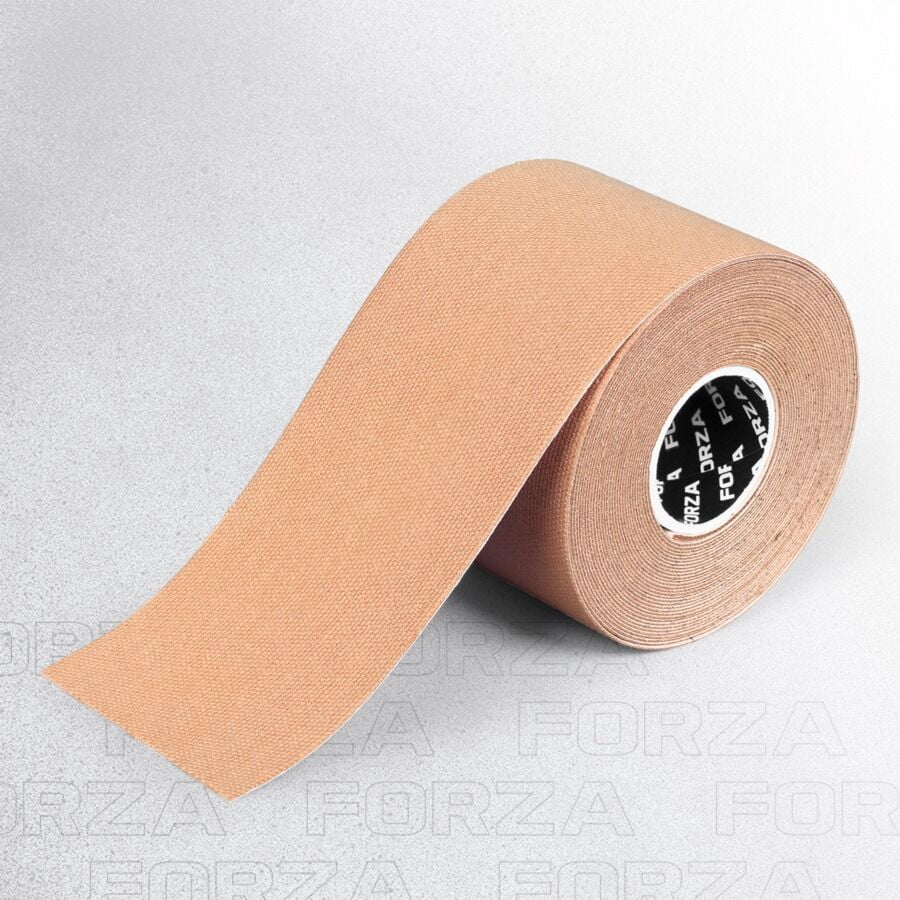 FORZA Kinesiology Tape 2in x 16.5ft | Waterproof Elastic Therapeutic Sport Tape for Joint & Muscle Support – Latex-Free and Skin-Friendly