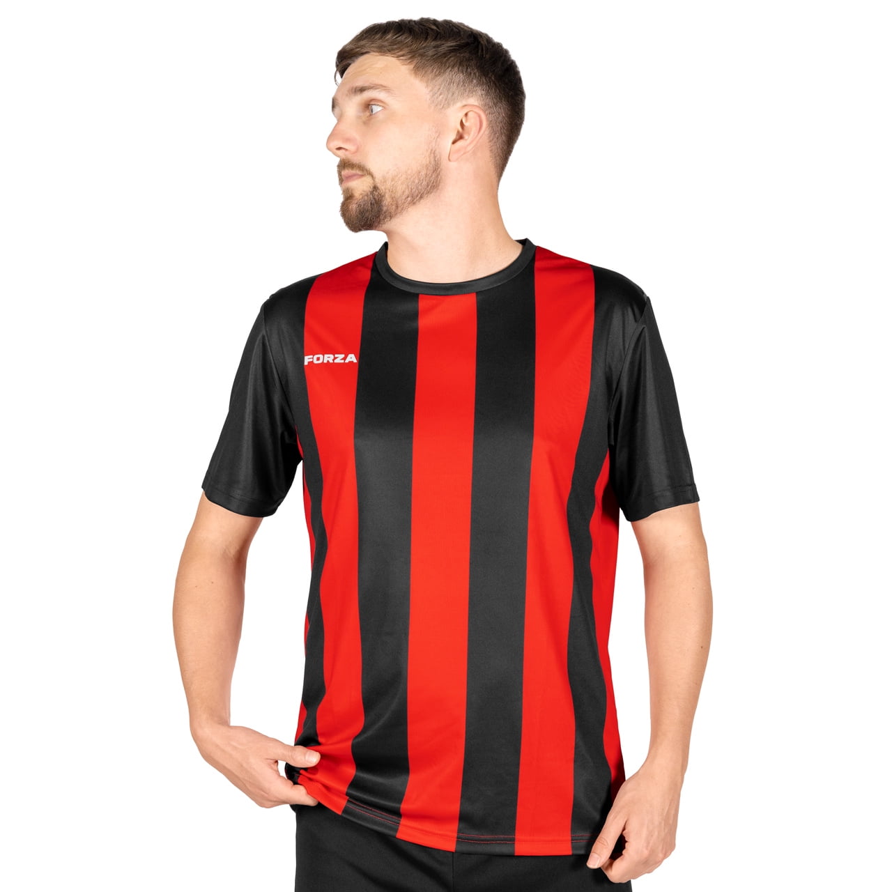 FORZA Men's Striped Soccer Jerseys – Short Sleeve Soccer Shirt Uniforms ...