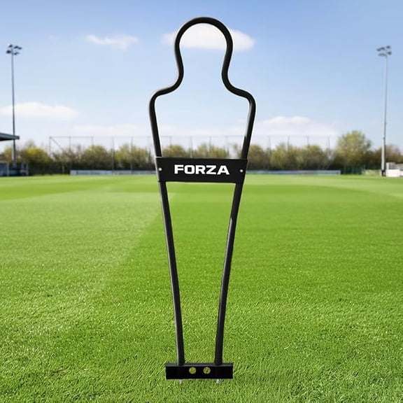 FORZA Mini Airflow Soccer Mannequin | Training Dummy with Optional Rubber Base for Soccer Drills [Pack of 1 or 3]