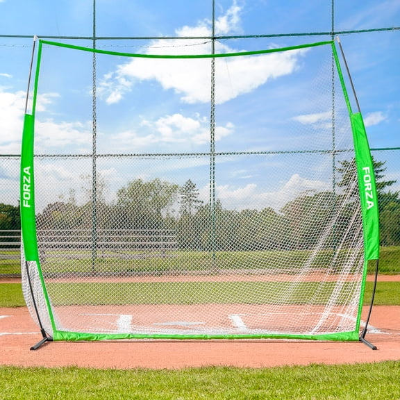 FORZA Portable Multi-Sport Hitting Net 7ft x 7ft | Pop-Up Training Net for Baseball, Golf, Soccer, Tennis & More - Backyard Practice Net with Carry Bag