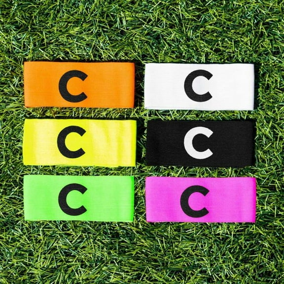 FORZA Pro Captains Armbands – 1pcs Soccer Captain Armband | Flexible Nylon with Adjustable Captain Band with Hook & Loop Fastening [6 Color Options]