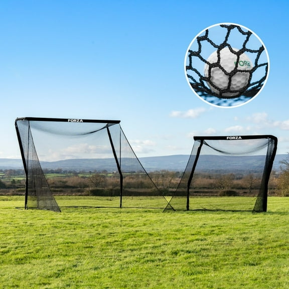 FORZA Pro Golf Practice Net Return Wall – Automatic Ball Return Golf Training Aid with Heavy-Duty Frame & 22mm Mesh Netting