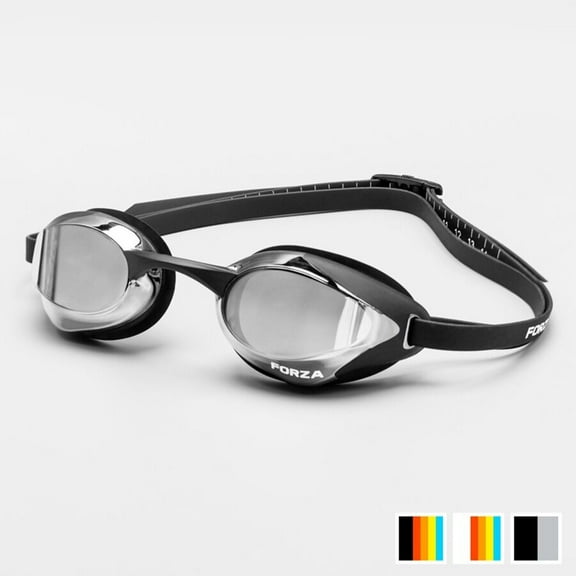 FORZA Racing Swimming Goggles – Anti-Fog UV Protection – Adjustable Strap – For Training & Competitive Use