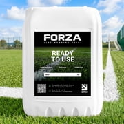 FORZA Ready To Use Grass Field Line Marking Paint [2.64GL | 33lbs] | Quick-Dry, Weatherproof, High-Visibility White Paint for Sports Fields | Suitable for Wheel-To-Wheel Machines - Pack of 1, 3, 5