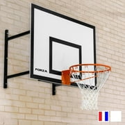 FORZA Replacement Basketball Rim & Net | NBA Size Regulation, Heavy Duty Steel Rim & Nylon Nets for Indoor & Outdorr - Two Color Options