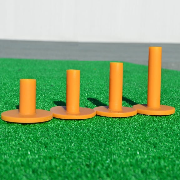 FORZA Rubber Driving Range Tees [4 Pack] | Mixed Size Golf Tees for Driving Range Mats