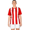 thumbnail image 1 of FORZA Women's Striped Soccer Jersey [XS-XL] | Premium Short Sleeve Soccer Shirts - 5 Stripe Color Options, 1 of 6