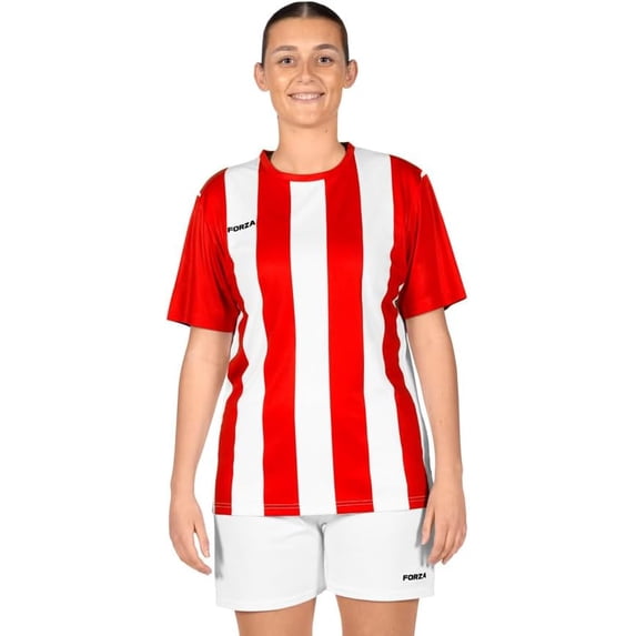 FORZA Women's Striped Soccer Jersey [XS-XL] | Premium Short Sleeve Soccer Shirts - 5 Stripe Color Options