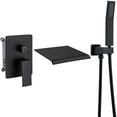 thumbnail image 1 of FOSES 3006 Matte Black Waterfall Wall Mount Roman Tub Faucet, 1 of 9