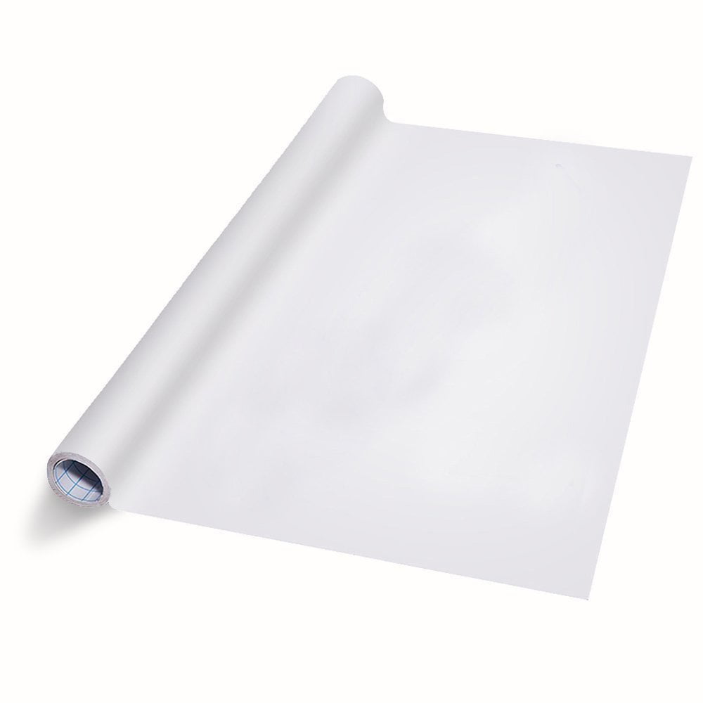 FOSSA Self Adhesive Whiteboard Wall Sticker - White Dry Erase Peel and Stick Decal