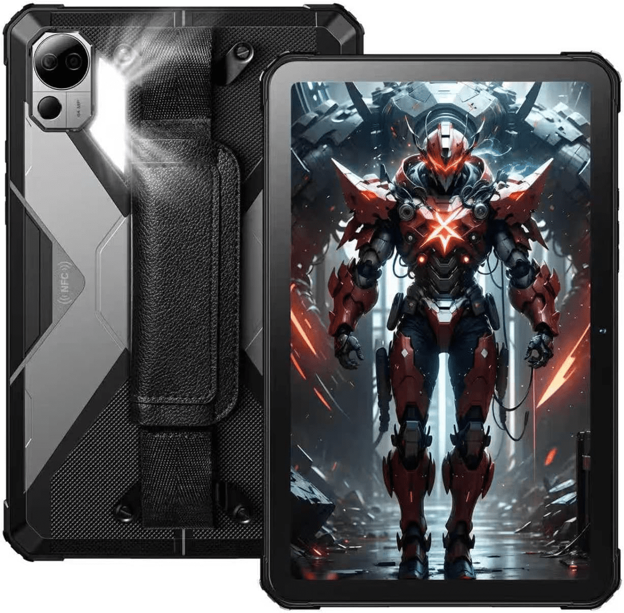 FOSSIBOT Rugged Tablet DT3 10.4 inch,21560mAh,32GB+256GB/2TB,2K IPS Display,Wi-Fi6,IP68,IP69K Waterproof Tablet,5G OutdoorTablet,64+32MP Camera,Face Unlock,OTG, Android 15,66W Rapid Charging