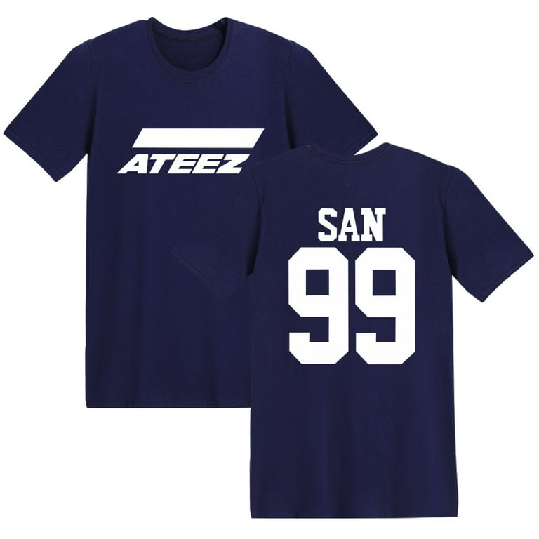 FOSSKOS ATEEZ Double Sided Pattern Comfort Short-Sleeve For Men