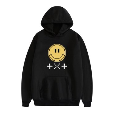 FOSSKOS Unisex  OMORROW X  OGETHER Double Sided Pattern Trendy Hoodies