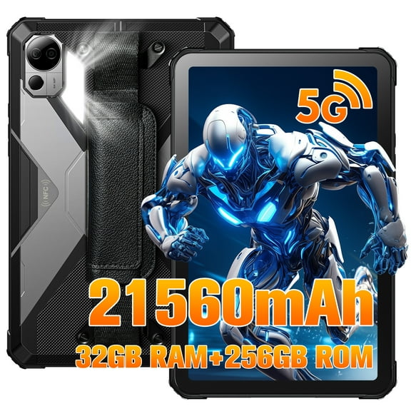 FOSSiBOT DT3 5G 10.4-inch 32+256GB MediaTek Dimensity 7300 4nm Octa-core 21560mAh 64MP Camera 66W Fast Charging Android 15 Rugged Tablet GREY