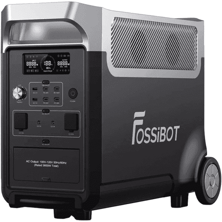 FOSSiBOT F3600 Pro 3840Wh Portable Power Station 3600Wh Capacity,Solar Generator,3600W AC Output for Outdoor Camping,Home Backup,Emergency,RV,off-Grid