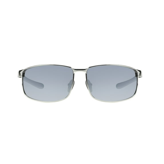 FOSTER GRANT MEN'S POLARIZED RECTANGLE SILVER