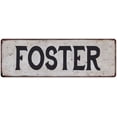 thumbnail image 1 of FOSTER Vintage Look Rustic Chic Metal Sign 8x24 108240036390, 1 of 1