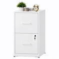 FOSTOKO Locking File Cabinet for Home Office, 2 Drawer Vertical File ...