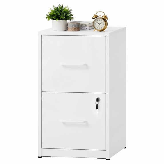 FOSTOKO Locking File Cabinet for Home Office, 2 Drawer Vertical File ...
