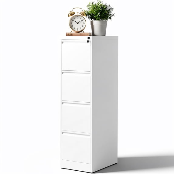 FOSTOKO Locking File Cabinet for Home Office, 4 Drawer Vertical File ...