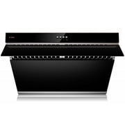 FOTILE inclined Vent Series 30 850 CFM Under Cabinet or Wall Mount Range Hood with 2 LED lights and Push Buttons in Onyx Black Tempered Glass