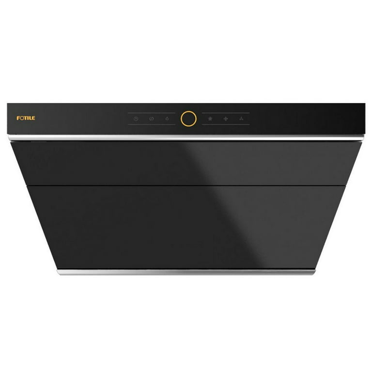 IKTCH 30 inch Black Wall Mount Range Hood, 900 CFM Ducted/Ductless Stainless Steel Vent Hood with Gesture Sensing & Touch Control Switch Panel, 2