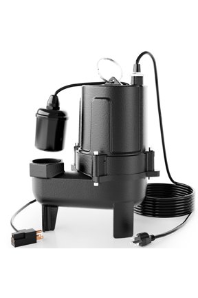 1.5HP 9000GPH Cast Iron Submersible Sewage Pump, Heavy Duty Automatic Effluent Sump Pump for Basement, 2'' NPT Discharge Septic Pump