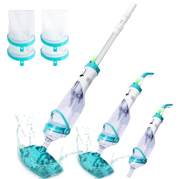 FOTING Cordless Pool Vacuum for Above Ground Pool 19.5 GPM LED Display Handheld Spa Cleaner