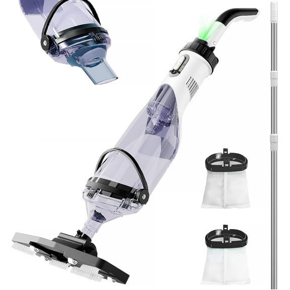 FOTING Cordless Pool Vacuum for Above Ground Pool, Handheld Spa Cleaner