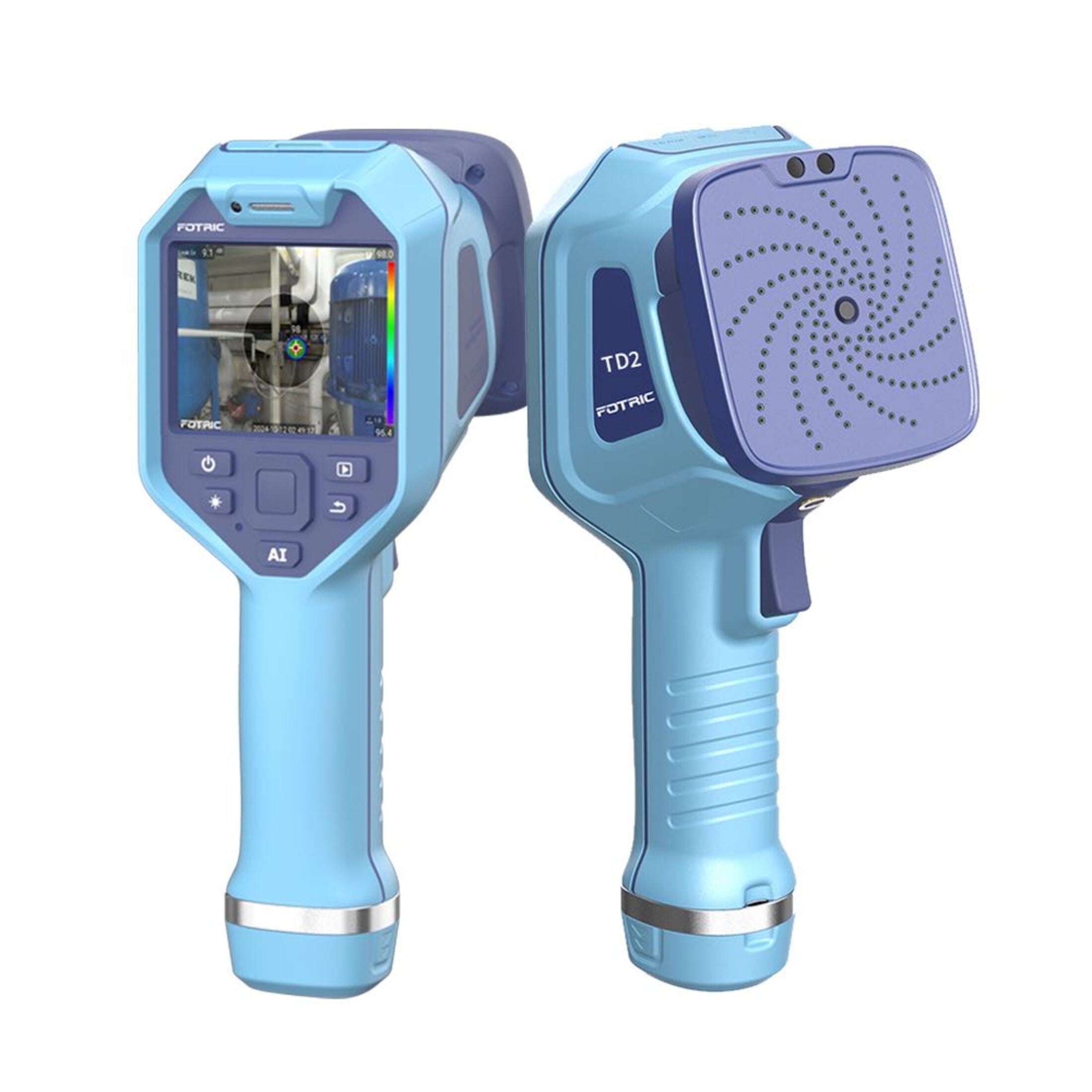 FOTRIC TD2 Acoustic Imager,64 MEMS Digital Microphones,Industrial Acoustic Imaging Camera,Compressed Air Leak Detection,6652FOV,13 Megapixel,2~100kHz Frequency Range, 3.5" Touch Screen