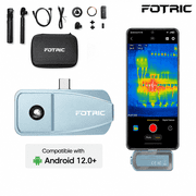 FOTRIC TP320A Thermal Camera for Android, 640 x 480 Super Resolution, for HVAC, Water Leaks, Home & Industrial Inspections, Auto Focus,4 to 1022 F
