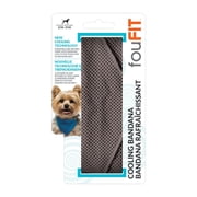FOUFIT Cooling Bandana Grey - Medium/Large 20.5"L X 3.25"W 3