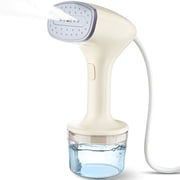 dress steamer walmart LOHEER Steamer for Clothes, 1350W Portable Handheld Garment Steamer, 400ml Water Tank, White/Black