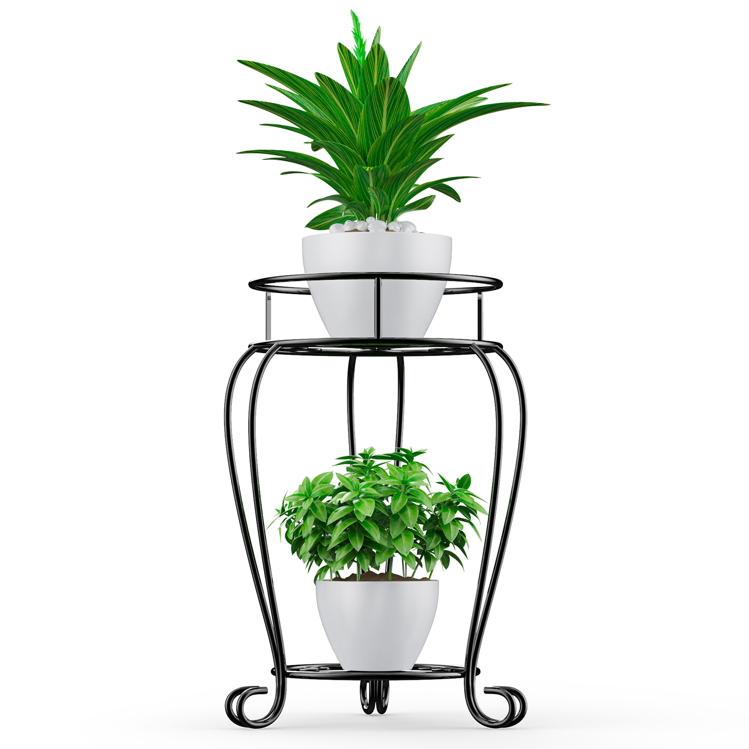 3 Tier Plant Stand Indoor, Metal Tall Plant Stand with High Loading