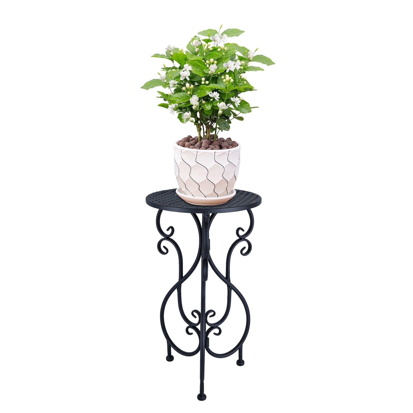 Garden Iron Rack FOUKUS Vintage Iron Plant Stand Tall Single Plant Stand: Decorative ...