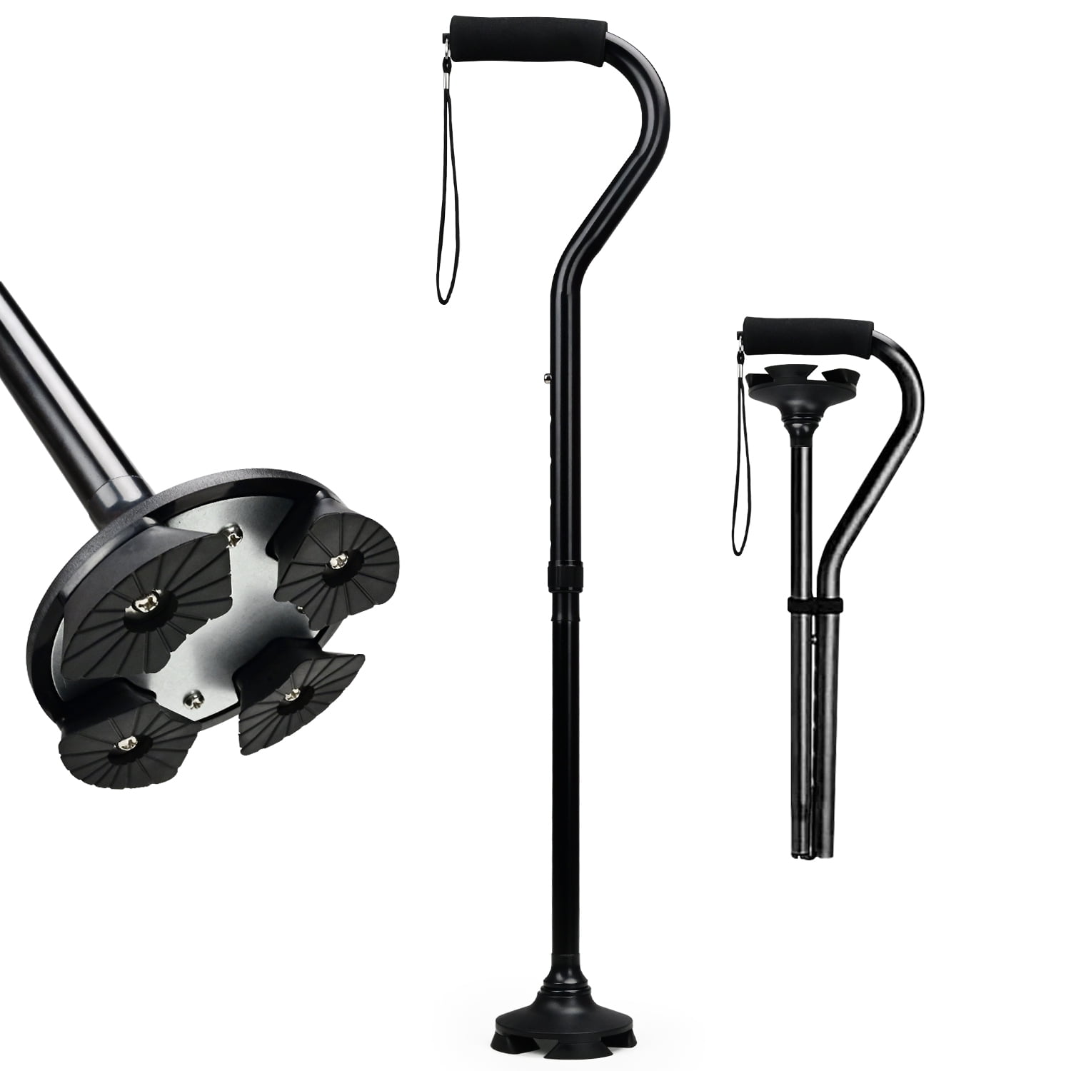 FOUKUS Collapsible Walking Cane for Adults: Adjust