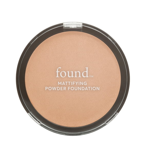 FOUND Mattifying Powder Foundation with Rosemary, 150 Golden Medium, 0.28 fl oz