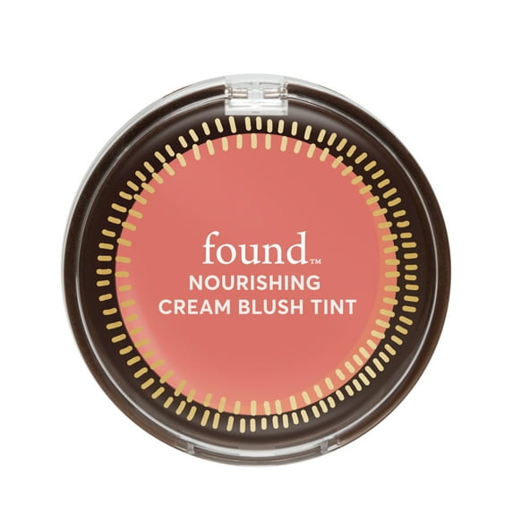 FOUND NOURISHING Cream Blush Tint with Evening Primrose, 10 Coral Flush, 0.159 fl oz