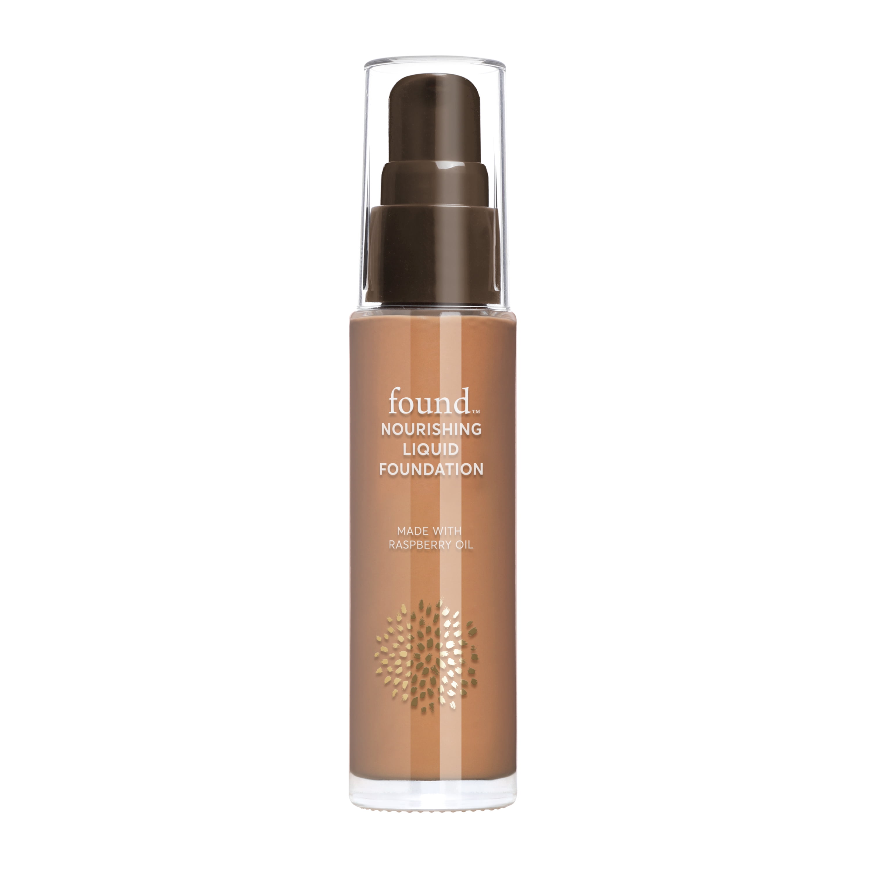 FOUND Nourishing Liquid Foundation with Raspberry Oil, 175 Cool Golden ...